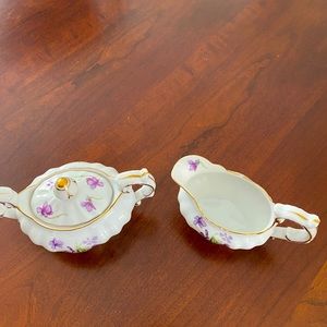 Rossetti China Cream, Sugar and Footed Gravy Bowl